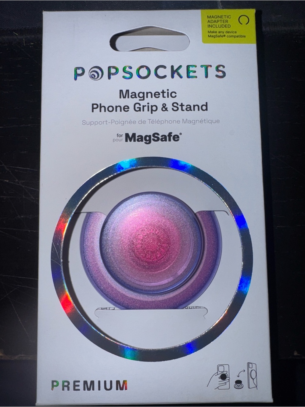 PopSocket MagSafe Magnetic Phone Grip & Stand - Pink Purple Gradient